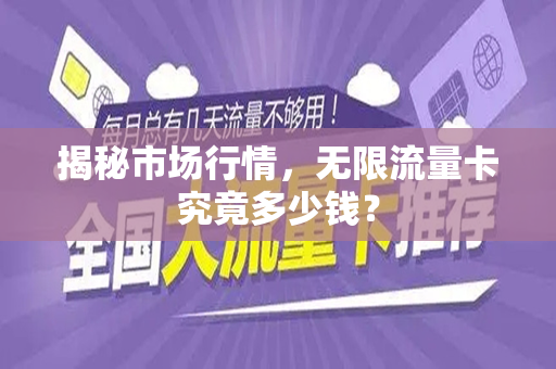 揭秘市场行情，无限流量卡究竟多少钱？