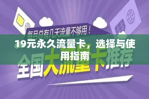 19元永久流量卡，选择与使用指南