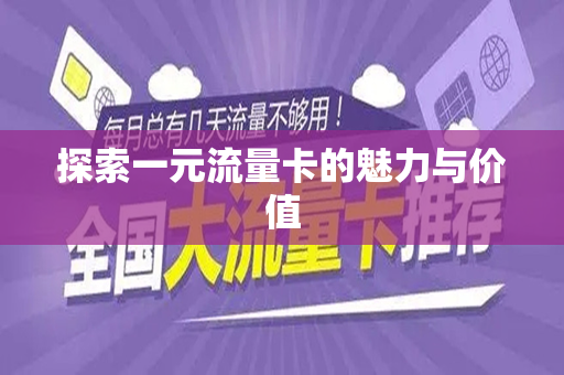 探索一元流量卡的魅力与价值