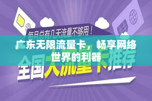 广东无限流量卡，畅享网络世界的利器