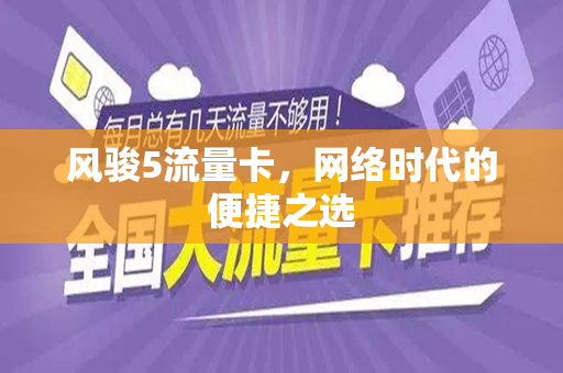 风骏5流量卡，网络时代的便捷之选