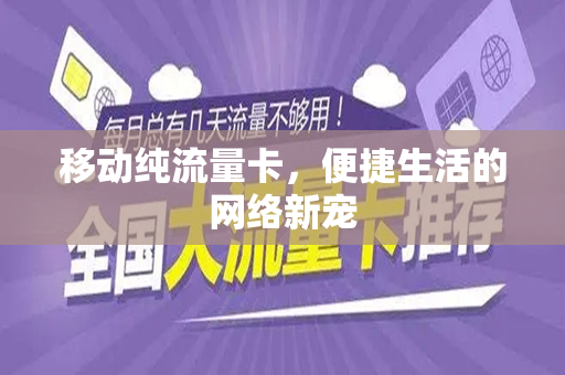 移动纯流量卡，便捷生活的网络新宠