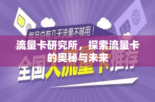流量卡研究所，探索流量卡的奥秘与未来