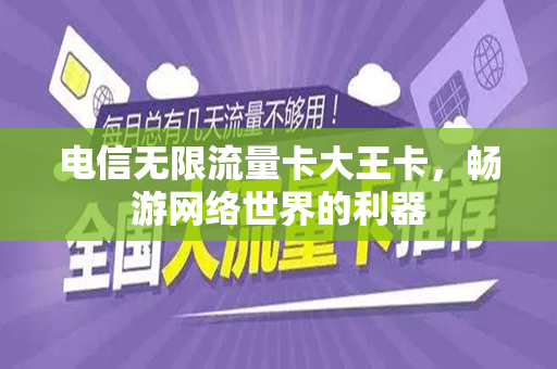 电信无限流量卡大王卡，畅游网络世界的利器
