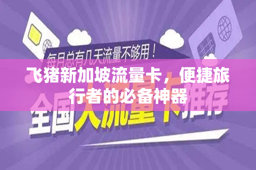 飞猪新加坡流量卡，便捷旅行者的必备神器