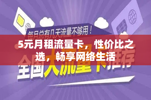 5元月租流量卡，性价比之选，畅享网络生活