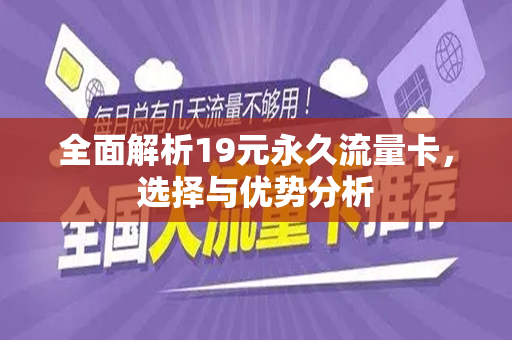 全面解析19元永久流量卡，选择与优势分析