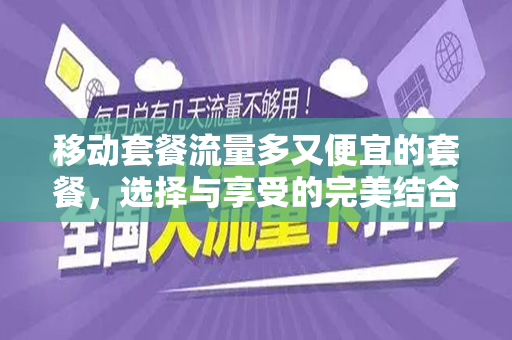 移动套餐流量多又便宜的套餐，选择与享受的完美结合