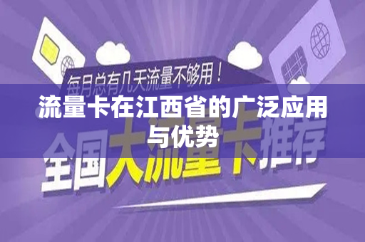 流量卡在江西省的广泛应用与优势