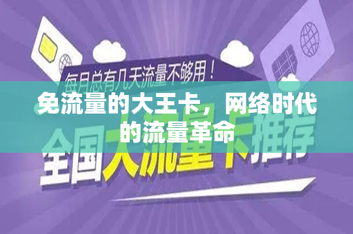 免流量的大王卡，网络时代的流量革命