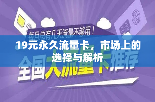 19元永久流量卡，市场上的选择与解析