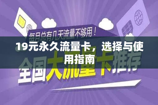 19元永久流量卡，选择与使用指南