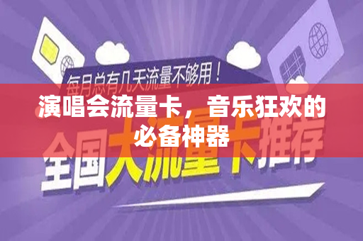 演唱会流量卡，音乐狂欢的必备神器