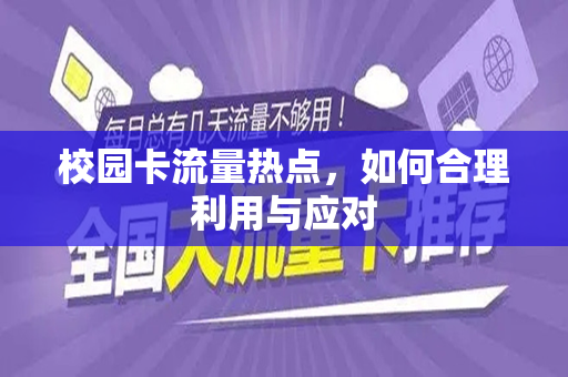 校园卡流量热点，如何合理利用与应对