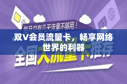 双V会员流量卡，畅享网络世界的利器