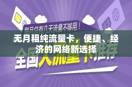 无月租纯流量卡，便捷、经济的网络新选择