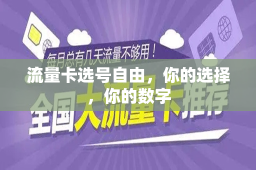流量卡选号自由，你的选择，你的数字