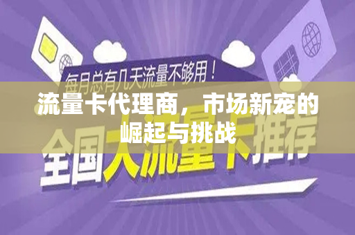 流量卡代理商，市场新宠的崛起与挑战