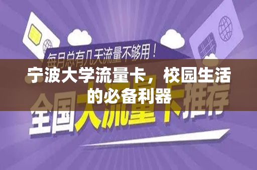 宁波大学流量卡，校园生活的必备利器