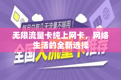 无限流量卡纯上网卡，网络生活的全新选择