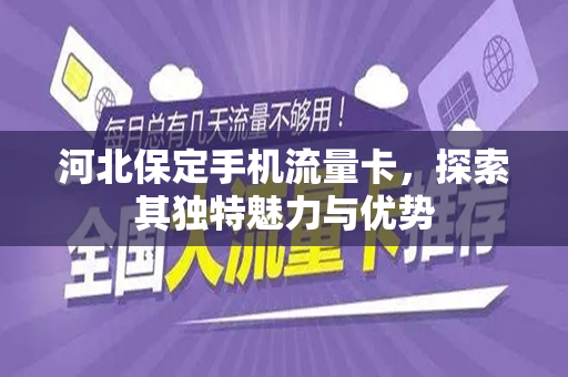 河北保定手机流量卡，探索其独特魅力与优势