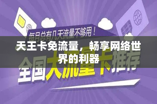 天王卡免流量，畅享网络世界的利器