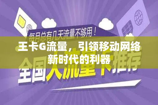 王卡G流量，引领移动网络新时代的利器