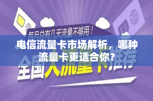 电信流量卡市场解析，哪种流量卡更适合你？