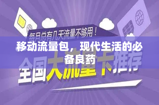 移动流量包，现代生活的必备良药