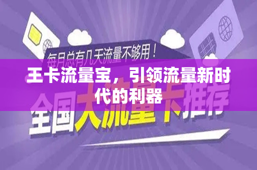 王卡流量宝，引领流量新时代的利器