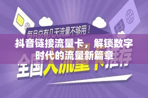 抖音链接流量卡，解锁数字时代的流量新篇章