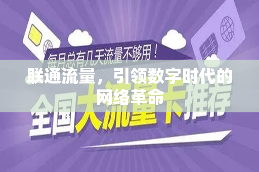 联通流量，引领数字时代的网络革命