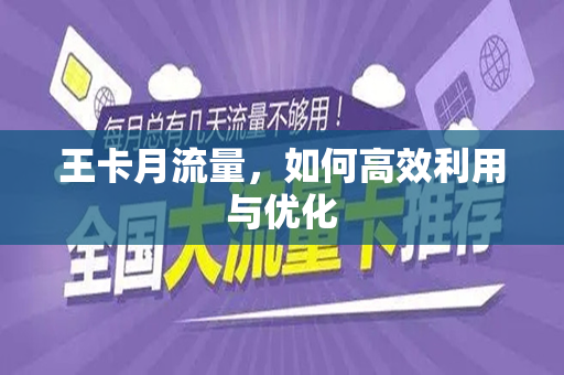 王卡月流量，如何高效利用与优化