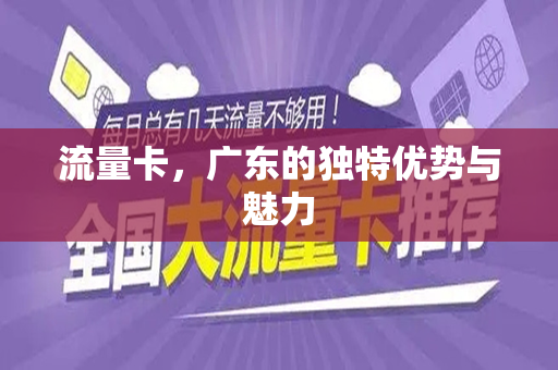流量卡，广东的独特优势与魅力
