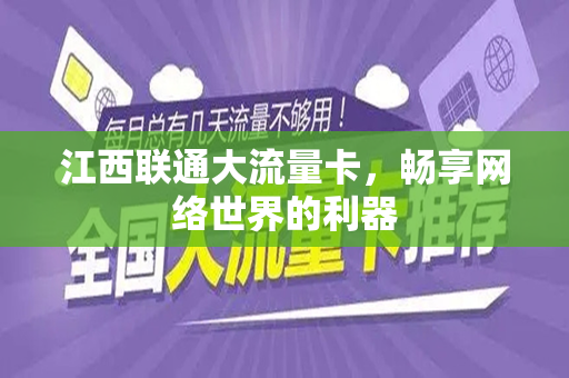 江西联通大流量卡，畅享网络世界的利器