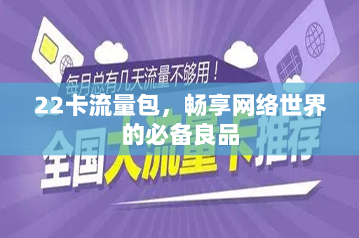 22卡流量包，畅享网络世界的必备良品
