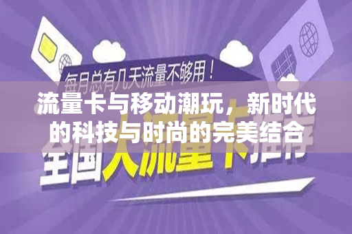 流量卡与移动潮玩，新时代的科技与时尚的完美结合