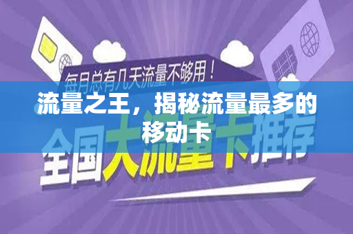 流量之王，揭秘流量最多的移动卡