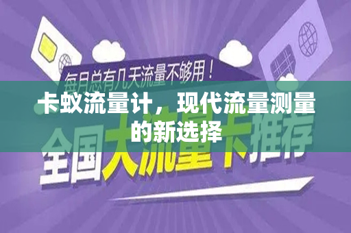 卡蚁流量计，现代流量测量的新选择