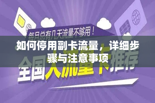 如何停用副卡流量，详细步骤与注意事项