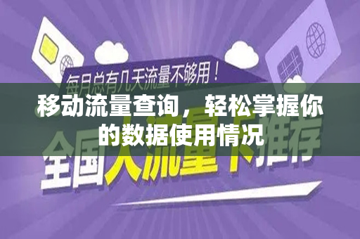 移动流量查询，轻松掌握你的数据使用情况