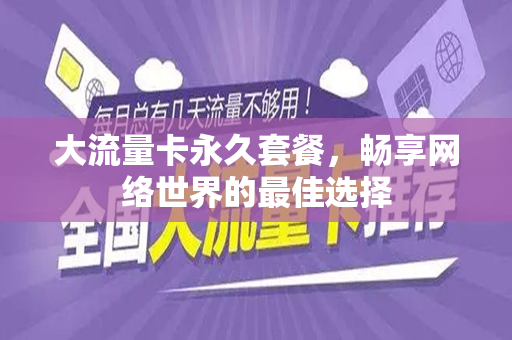 大流量卡永久套餐，畅享网络世界的最佳选择