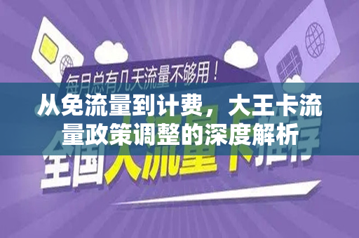 从免流量到计费，大王卡流量政策调整的深度解析