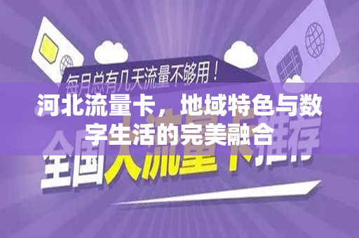 河北流量卡，地域特色与数字生活的完美融合