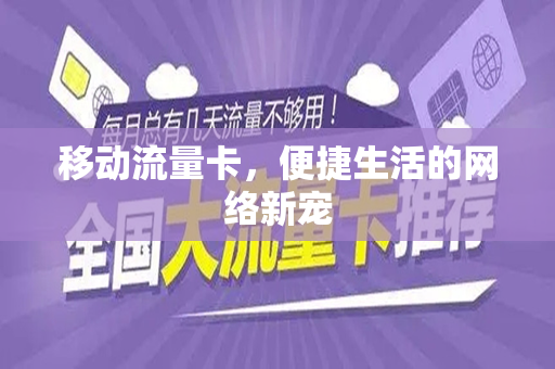 移动流量卡，便捷生活的网络新宠