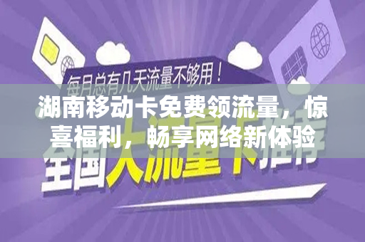 湖南移动卡免费领流量，惊喜福利，畅享网络新体验
