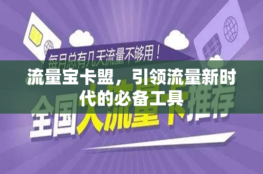 流量宝卡盟，引领流量新时代的必备工具