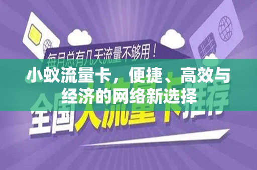 小蚁流量卡，便捷、高效与经济的网络新选择