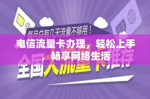 电信流量卡办理，轻松上手，畅享网络生活