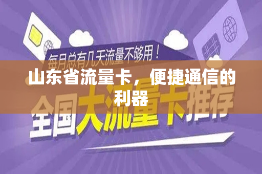山东省流量卡，便捷通信的利器